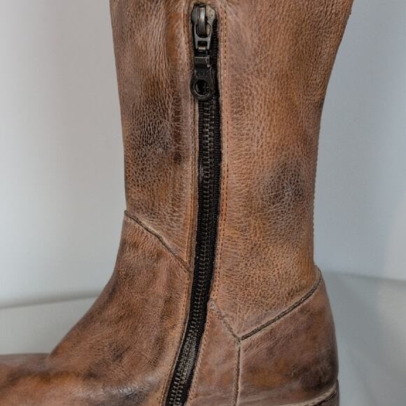 Bed Stu Manchester Knee High Leather Lace Back Boots - Picture 11 of 16